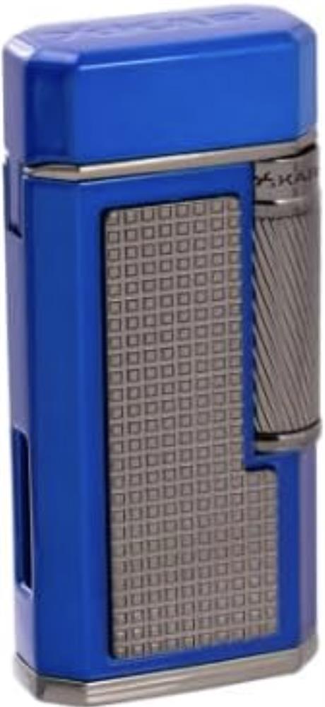 Xikar Ardore Feuerzeug Blau, Jetflame, nachfüllbar, windresistent, modernes Design