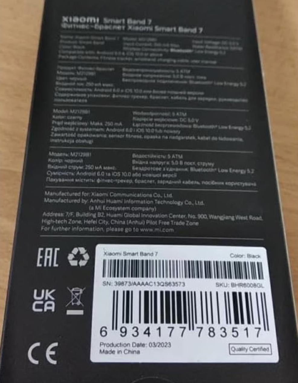 Xiaomi Mi Smart Band 7 Activity Tracker 1.62 AMOLED Display 110+ Workout Modes 5ATM SpO2 Tracking Sleep Heart Rate Monitoring Up to 14 Days Battery Life Mi Fit App