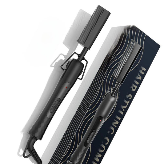 UMIGA Heißer Kamm, Elektrische Bürste, Kupfer, Schwarz, schnelles Glätten,Anti-Statik.