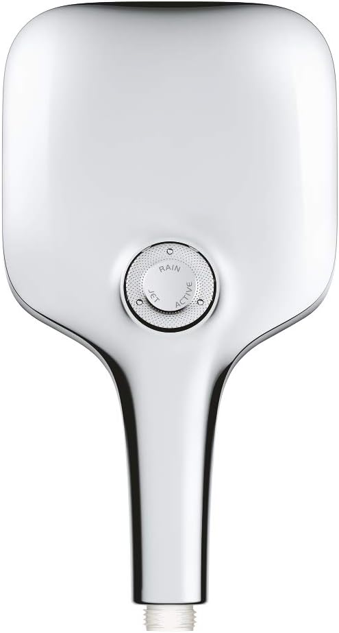 GROHE Rainshower 130 SmartActive Cube Handbrause, 3 Strahlarten, eckig, chrom, Modell 26582000