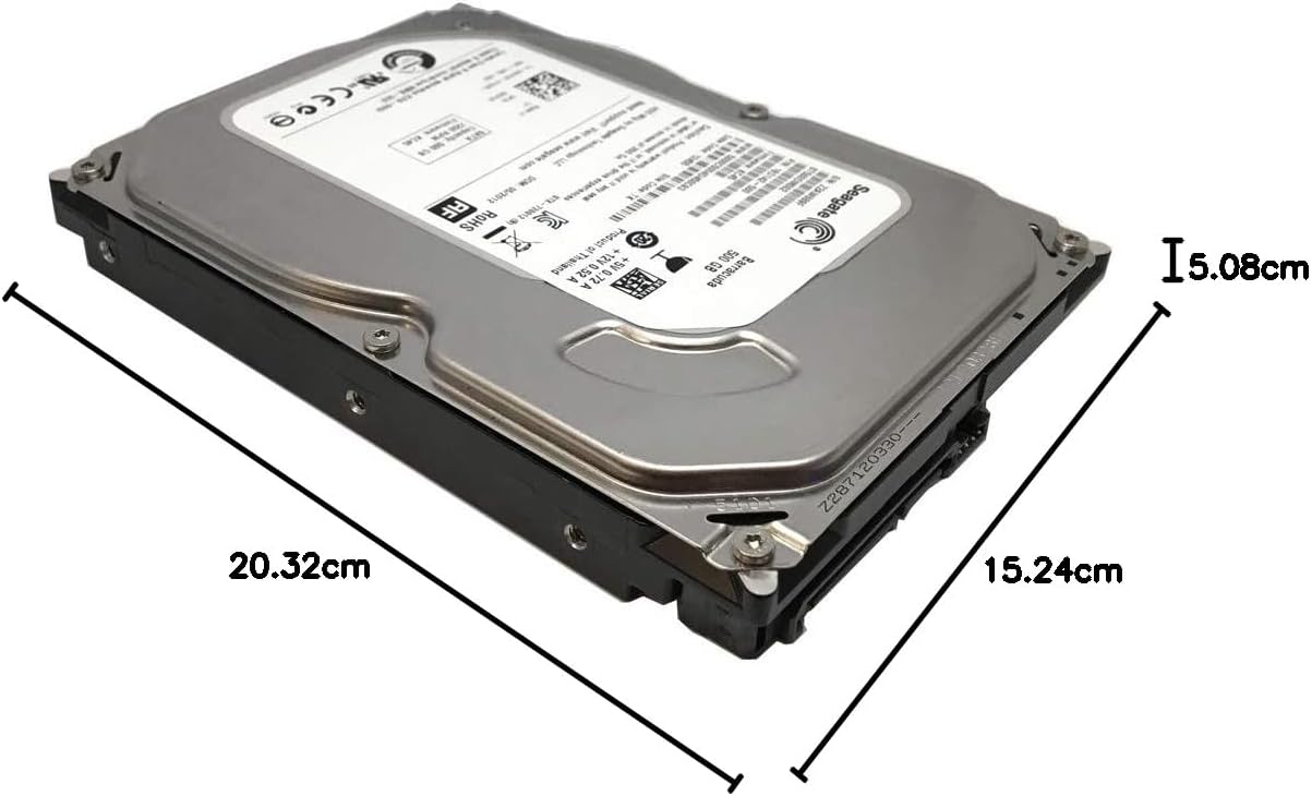 Seagate Barracuda ST500DM002, 500GB interne 3,5" HDD, 7200 U/min, 16MB Cache, SATA 6Gb/s
