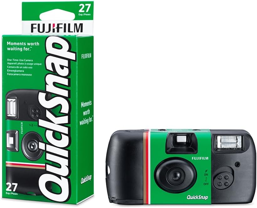 Fujifilm QuickSnap Flash - Einwegkamera (35mm) mit integriertem Blitz, sofort einsatzbereit