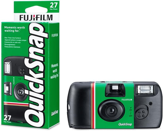 Fujifilm QuickSnap Flash - Einwegkamera (35mm) mit integriertem Blitz, sofort einsatzbereit