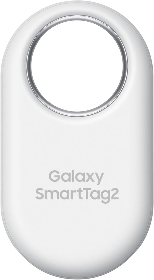 Samsung Galaxy SmartTag2, Weiß, Bluetooth Tracker, kompakt, wasserdicht, präzise Ortung, lange Batterielaufzeit.