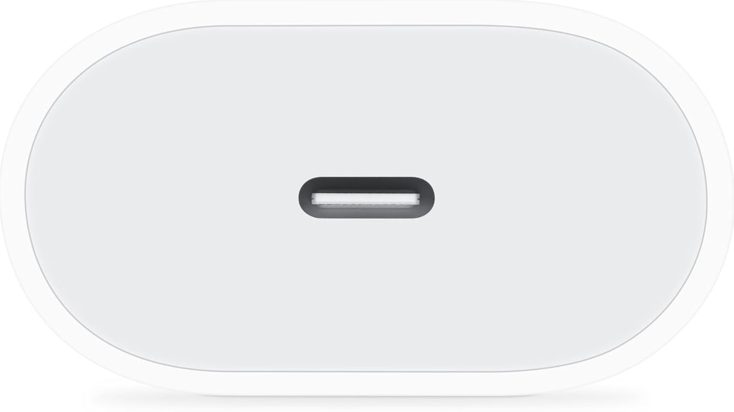 Apple 20W USB‑C Power Adapter, kompakt, schnellladefähig, ideal für iPhone und iPad, Vorgängermodell.