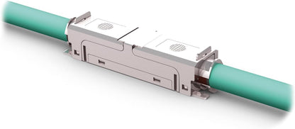 EasyLan CKEFFL00 Netzwerk Transmitter & Receiver, Cat6a, 90m, 10/100/1000 Mbit/s, IP20, silber, Netzwerkverlängerung