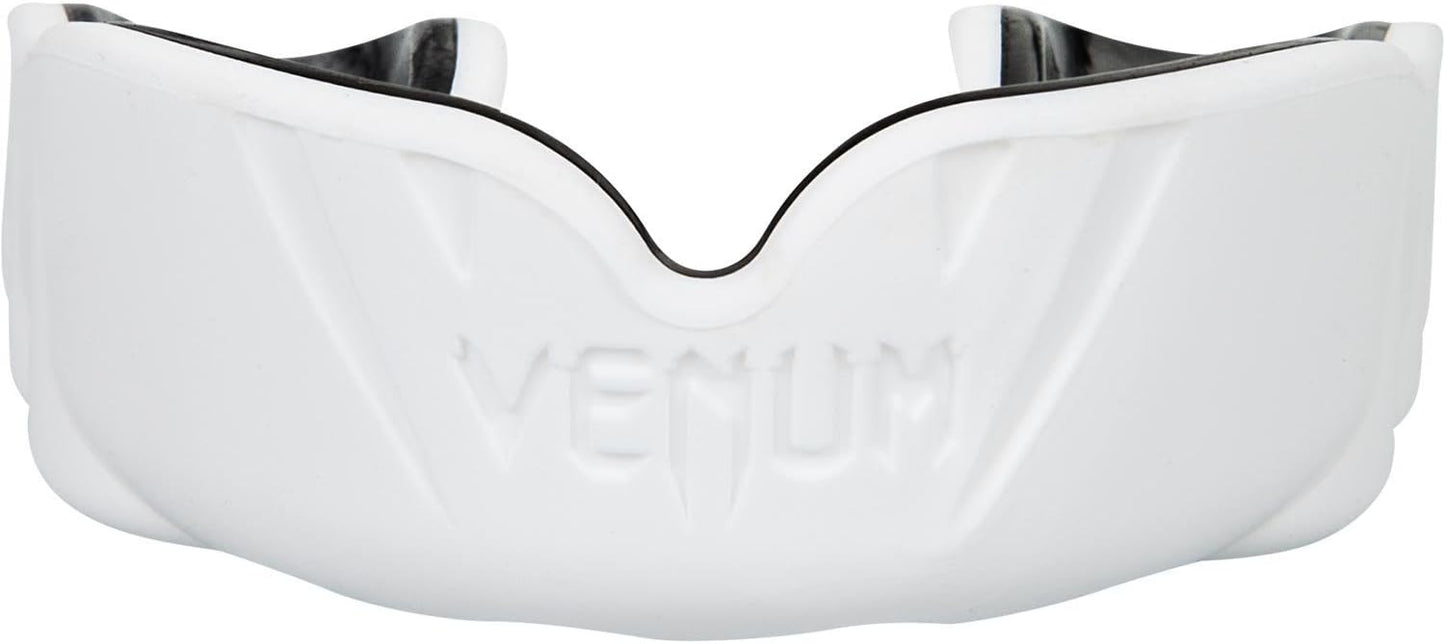 Venum Challenger Mundschutz Weiß/Schwarz, Zahnschutz, ergonomisch, stoßdämpfend, inkl. Aufbewahrungsbox