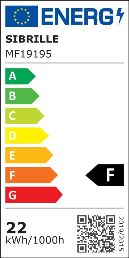 SIBRILLE Stehlampe 20W, LED Dimmbar, Schwarz, Modern, 1300LM, Warmweiß/Kaltweiß, mit Fernbedienung, Touch-Funktion, für Büro und Wohnzimmer.