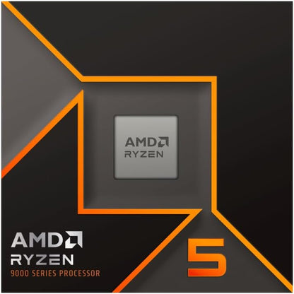 AMD Ryzen 5 9600X, Prozessor, 6 Kerne/12 Threads, 65 W TDP, AM5, 38 MB Cache, bis 5,4 GHz Boost, lüfterlos.