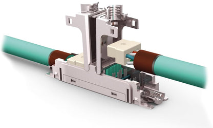 EasyLan CKEFFL00 Netzwerk Transmitter & Receiver, Cat6a, 90m, 10/100/1000 Mbit/s, IP20, silber, Netzwerkverlängerung