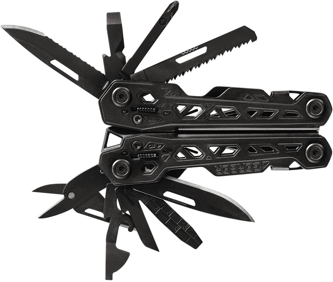 Gerber Truss Multi-Tool 30-001780, 17 Funktionen, Schwarz, inkl. Nylon-Scheide, robustes Multifunktionswerkzeug