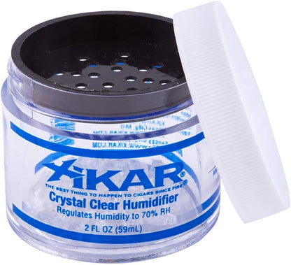 Xikar Kristall-Luftbefeuchterglas 2oz, Humidor-Befeuchter, wartungsarm, für 50 Zigarren, gleichmäßige Feuchtigkeitsabgabe
