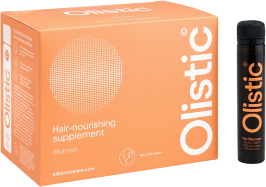 Olistic for WOMEN 19065433, 28 Vials, Haar-Supplement, vegan, über 30 Wirkstoffe inkl. Biotin, wissenschaftlich entwickelt, hergestellt in Europa