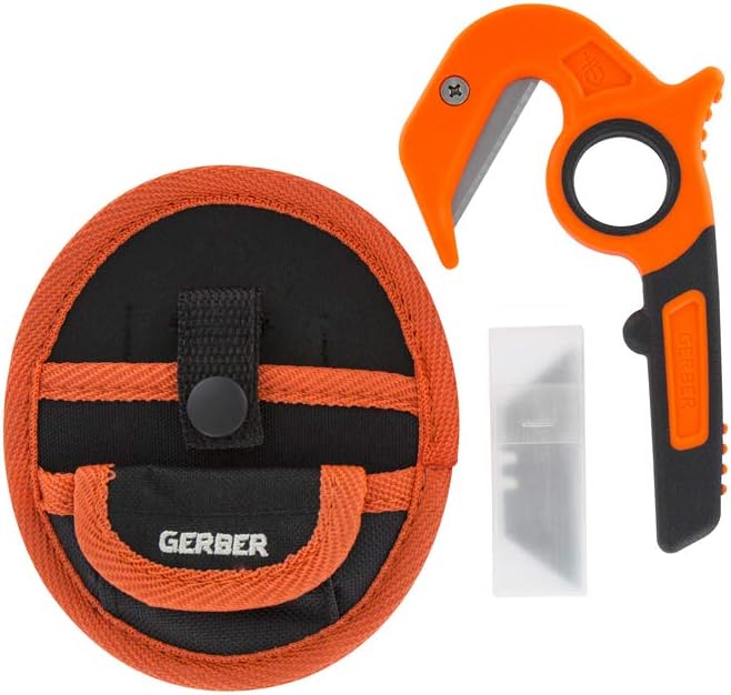 Gerber Vital Zip EAB Allzweckschneider, Jagdtool, inkl. Holster, orange, Modell 31-003645, sicheres Öffnen von Wild