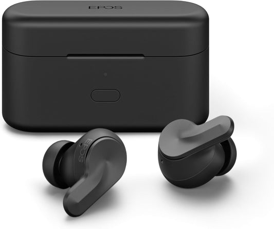 EPOS ADAPT E1, Kabellose In-Ear-Kopfhörer, Hybrides ANC, Multi-Point Bluetooth, 50H Akku, IPX5 wasserfest, USB-C Dongle.