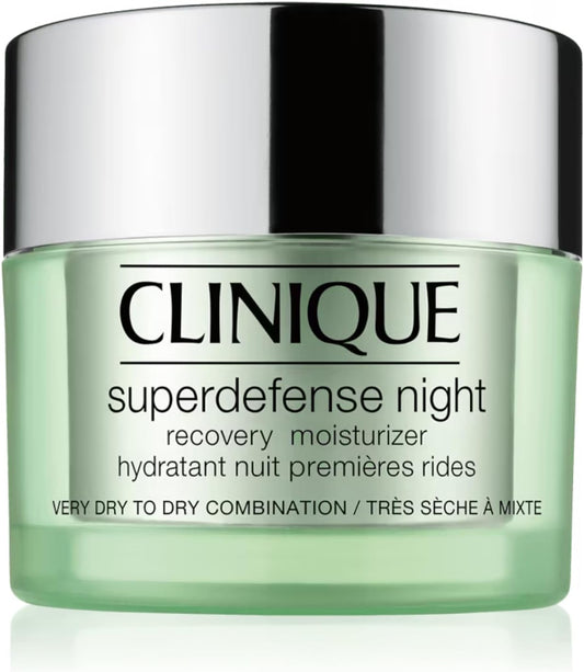 Clinique Superdefense Night Recovery Moisturizer, Anti-Aging Nachtcreme, regenerierend, straffend, feuchtigkeitsspendend, für alle Hauttypen