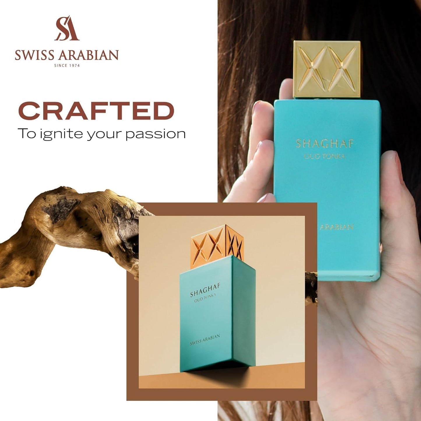 Swiss Arabian Shaghaf Oud Tonka Unisex Parfum 75ml, Eau de Parfum, süß, blumig, fruchtig, würzig, langanhaltend