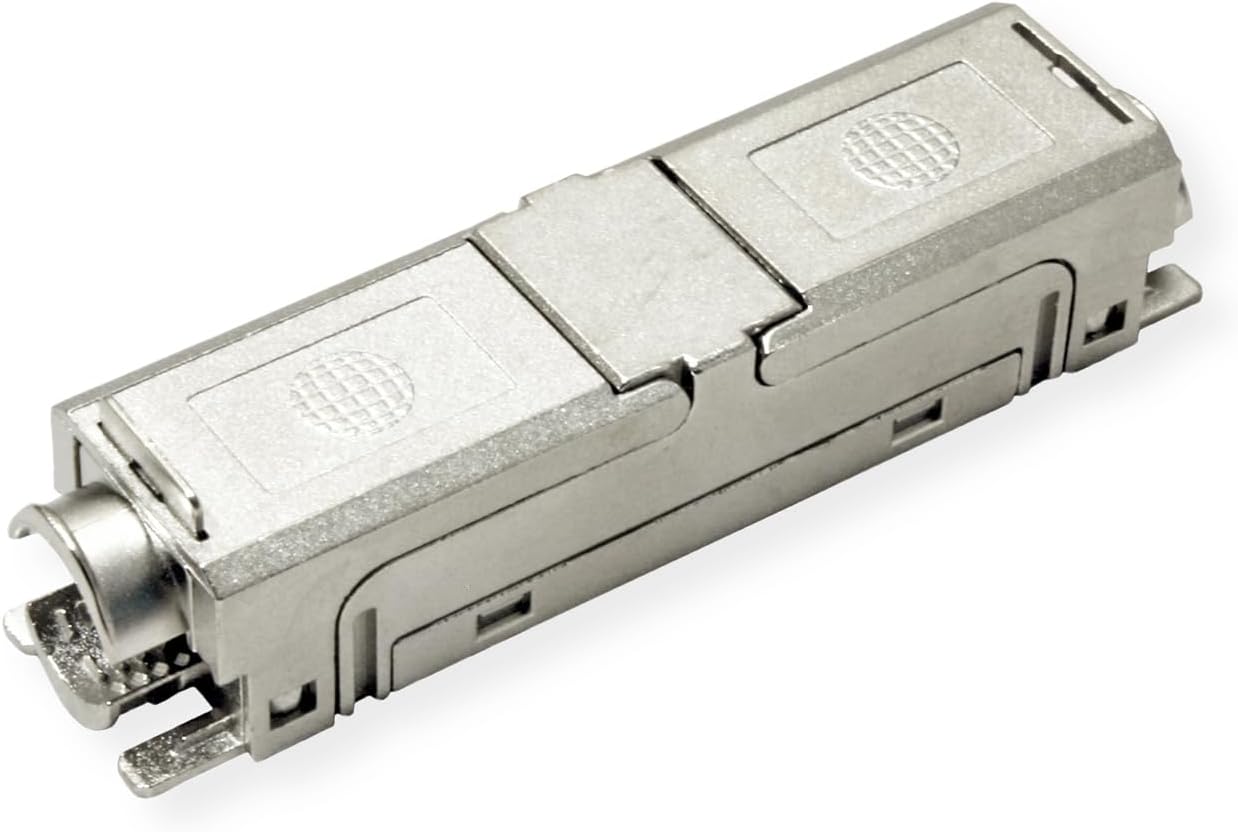 EasyLan CKEFFL00 Netzwerk Transmitter & Receiver, Cat6a, 90m, 10/100/1000 Mbit/s, IP20, silber, Netzwerkverlängerung