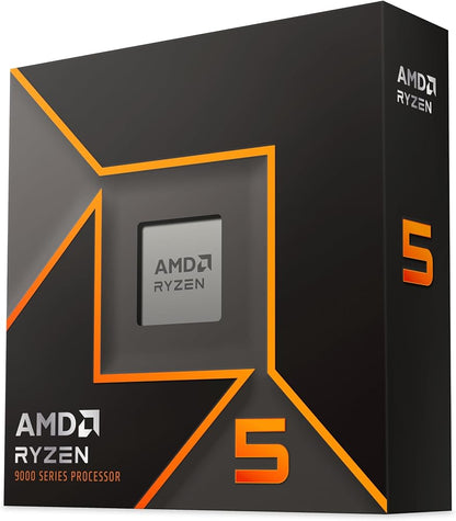 AMD Ryzen 5 9600X, Prozessor, 6 Kerne/12 Threads, 65 W TDP, AM5, 38 MB Cache, bis 5,4 GHz Boost, lüfterlos.