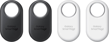 Samsung Galaxy SmartTag2, Bluetooth-Tracker, Kompassansicht, 500 Tage Laufzeit, wassergeschützt, Schwarz/Weiß (4 Stück)