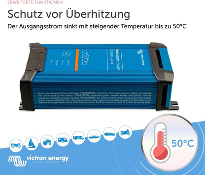 Victron Blue Smart 12V 30A Ladegerät, IP22, Bluetooth, 1 Ausgang, CEE 7/7, Batterieerhaltung, Desulfator