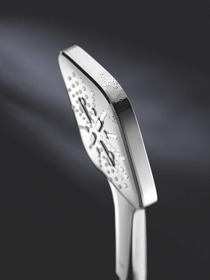 GROHE Rainshower 130 SmartActive Cube Handbrause, 3 Strahlarten, eckig, chrom, Modell 26582000