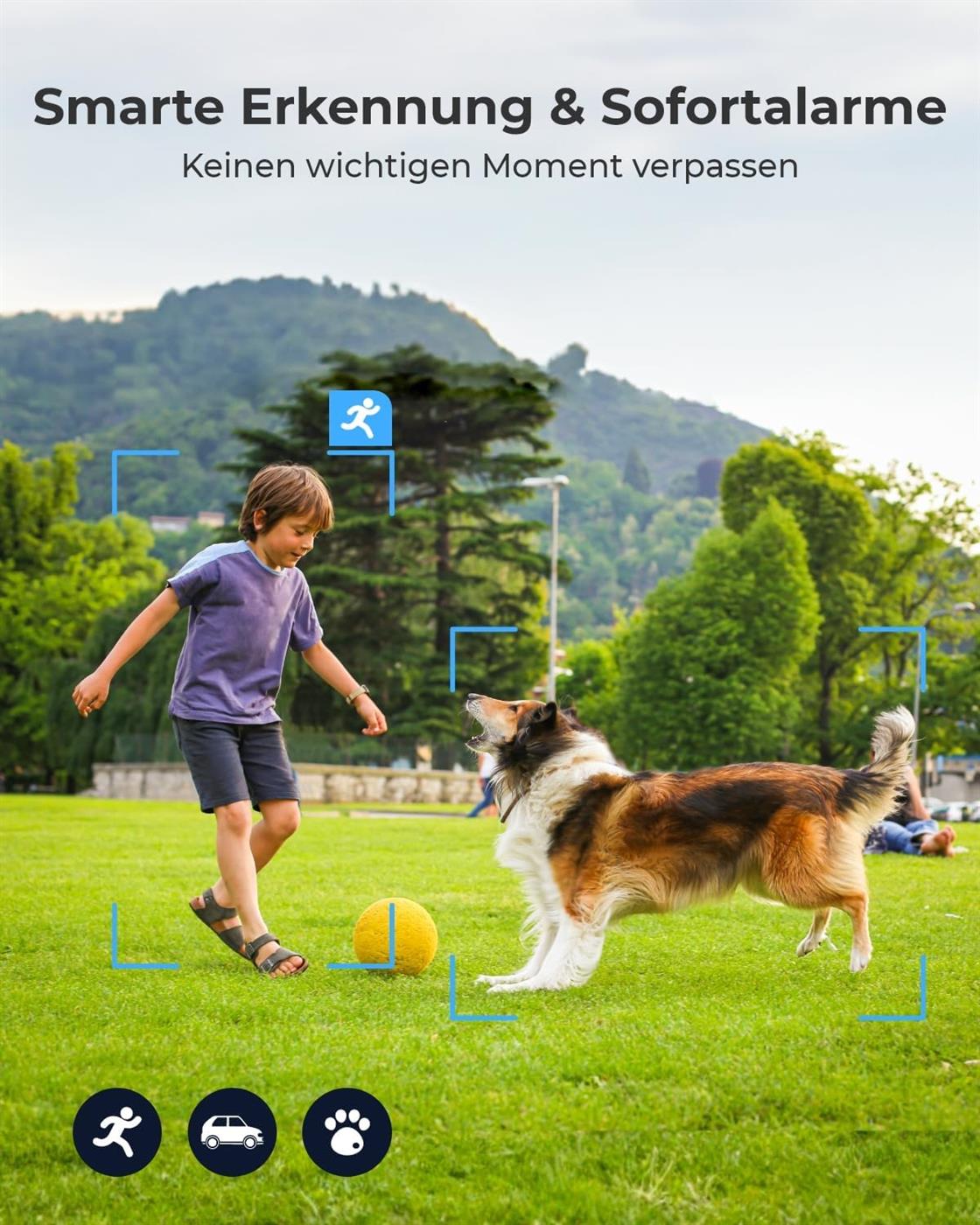 Reolink Argus 3 Ultra 4K 8MP Akku-Überwachungskamera, WLAN, Auto-/Personenerkennung, Farbnachtsicht, Spotlight, PIR, 2-Wege-Audio