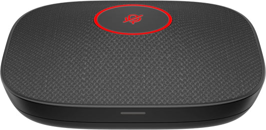 Poly Studio A2 Tischmikrofon schwarz, Modell B22X6AA#AC3, inkl. Montageplatte, hochwertige Audioqualität, flexible I/O-Anschlüsse