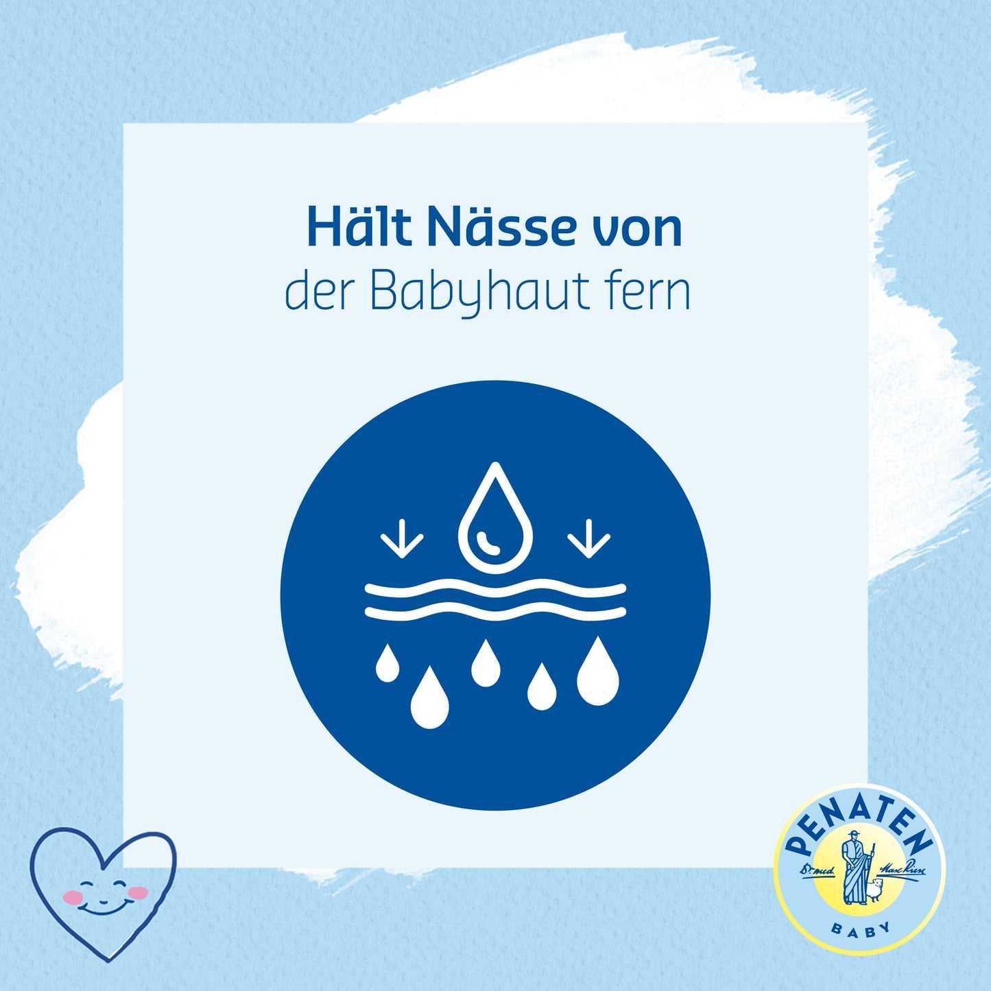 Penaten Baby Wundschutzcreme 6×50 ml - sofortiger Haut- und Nässeschutz mit Panthenol, beruhigt zarte Babyhaut