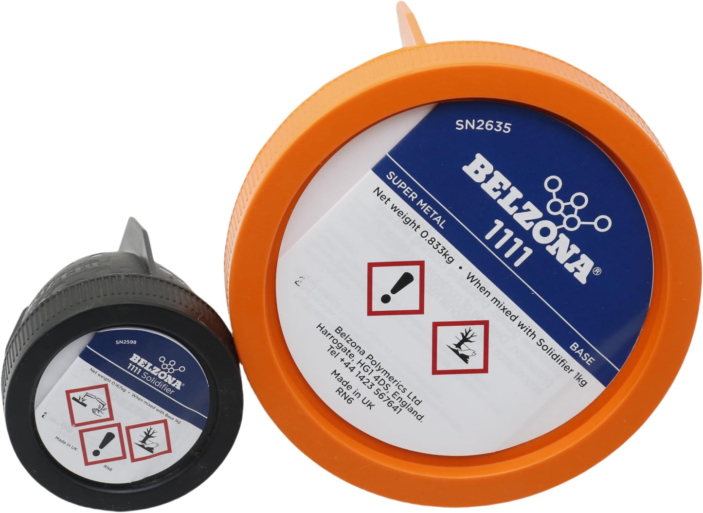 Belzona 1111 Super Metal 1kg Kit, Epoxidharz-Reparaturset, 2K, Metallreparatur, lösungsmittelfrei, Siliziumstahl, Basis+Härter