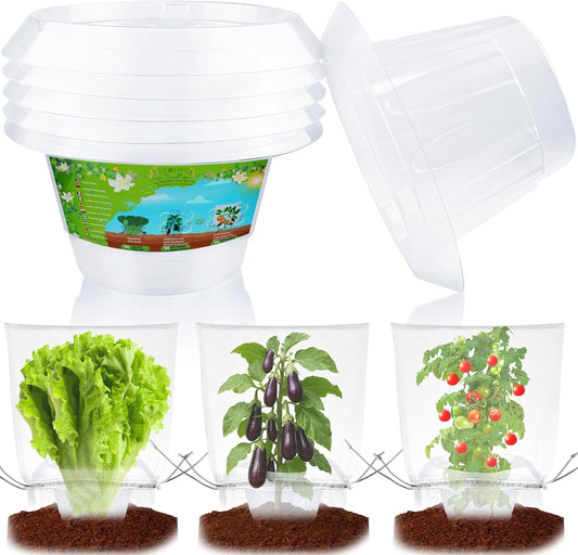 SEOIMU Schneckenkragen, Upgrade, Insektenschutz, 20 Stück, 99% Schneckenschutz, stabiler Ring, ideal für Kopfsalat und Kohl.