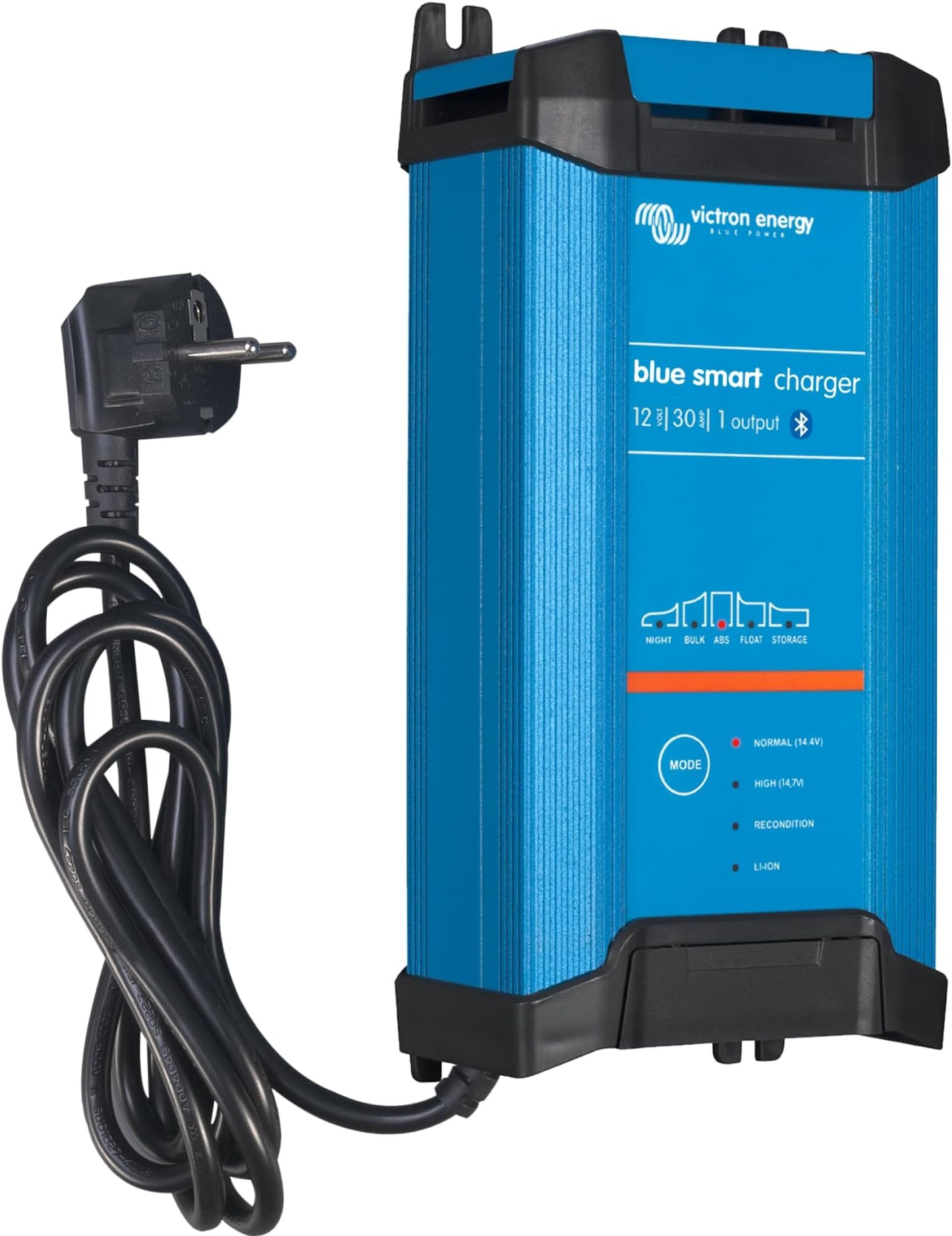 Victron Blue Smart 12V 30A Ladegerät, IP22, Bluetooth, 1 Ausgang, CEE 7/7, Batterieerhaltung, Desulfator