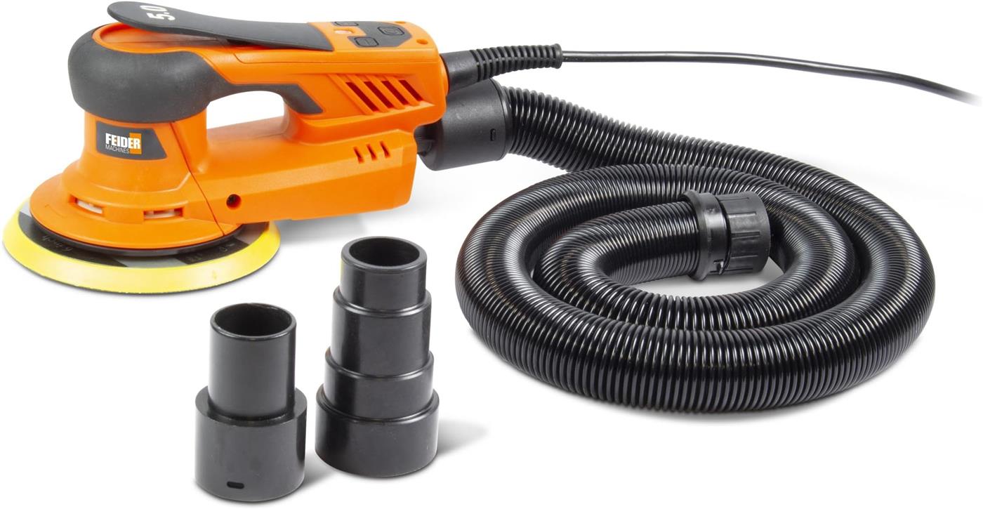 Feider FPO350B Exzenterschleifer, 350W, 150mm, stufenlose Drehzahl, ergonomisch, Staubabsaugung