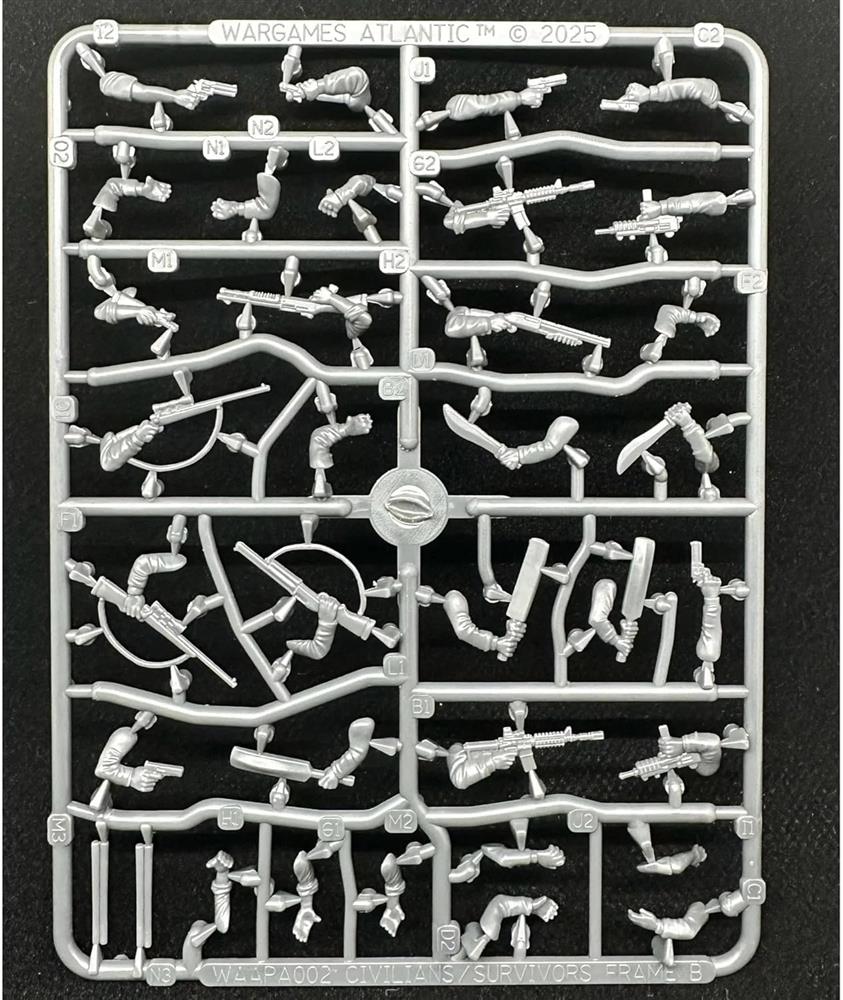 Wargames Atlantic WAAPA002 – Figuren-Set Zivilisten & Überlebende, Männer (Einzelpack), detailreiche Miniaturen