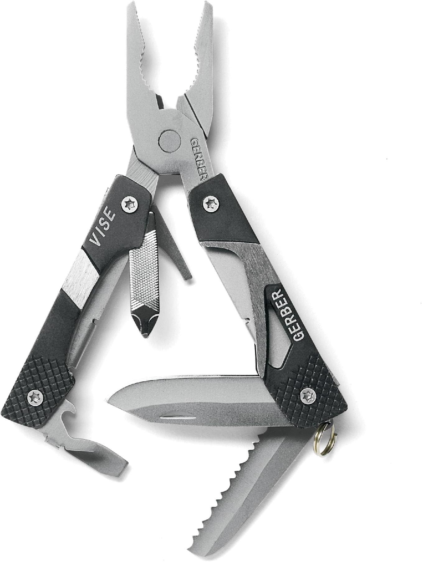 Gerber Vise Multi-Tool 31-000021, Multifunktionswerkzeug, schwarz, 10 Funktionen, kompakt, robust, ideal für Outdoor-Einsätze