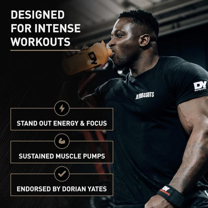 Dorian Yates Nutrition Blood & Guts Pre-Workout-Booster, 398g, Cola, mit Arginin & Citrullin, Energie & Fokus