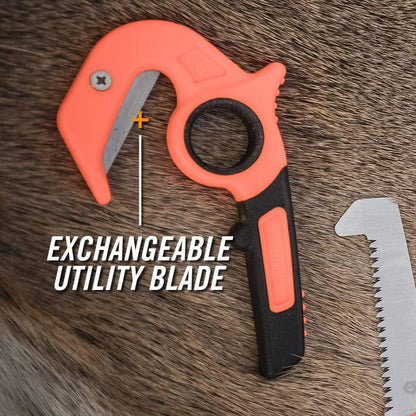 Gerber Vital Zip EAB Allzweckschneider, Jagdtool, inkl. Holster, orange, Modell 31-003645, sicheres Öffnen von Wild