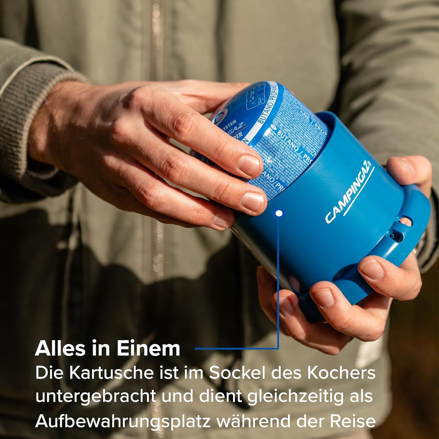 Campingaz 206 S, Gaskocher, 1-flammig, ideal für Camping, Festivals & Wanderungen, kompakt und leicht.
