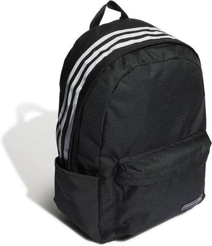 Adidas Classic 3S Rucksack Unisex, sportlicher Tagesrucksack, 3-Streifen-Design, gepolsterte Schultergurte, robust, vielseitig