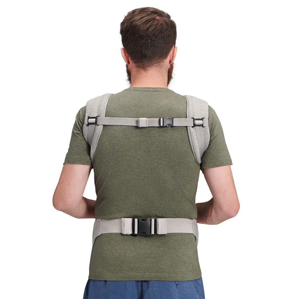 KINDERKRAFT Babytrage MILO, Tragehilfe, 3-48 Monate, 3-20 kg, ergonomisch, verstellbar, grau, Baumwollmix