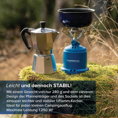 Campingaz 206 S, Gaskocher, 1-flammig, ideal für Camping, Festivals & Wanderungen, kompakt und leicht.