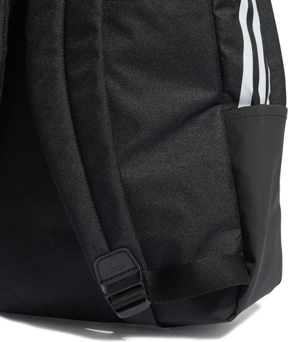 Adidas Classic 3S Rucksack Unisex, sportlicher Tagesrucksack, 3-Streifen-Design, gepolsterte Schultergurte, robust, vielseitig
