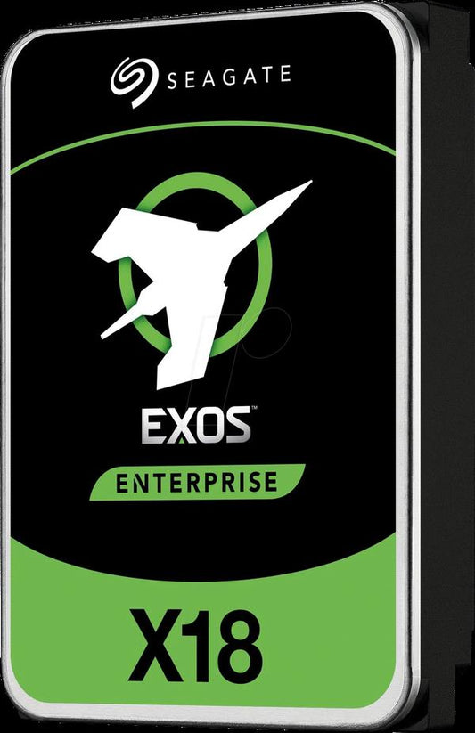 Seagate Exos X18, 14TB, SAS, HDD, ST14000NM005J  hohe Kapazität, schnelle Datenübertragung, ideal für Unternehmensanwendungen.