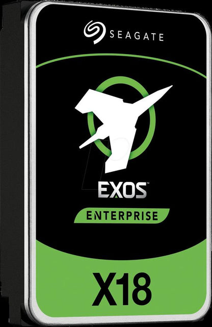 Seagate Exos X18, 14TB, SAS, HDD, ST14000NM005J  hohe Kapazität, schnelle Datenübertragung, ideal für Unternehmensanwendungen.