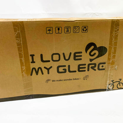 Glerc Daisy 14 Zoll Kinderfahrrad rot, für Mädchen 2-6 Jahre, mit Stützrädern, Korb und Luftschlangen