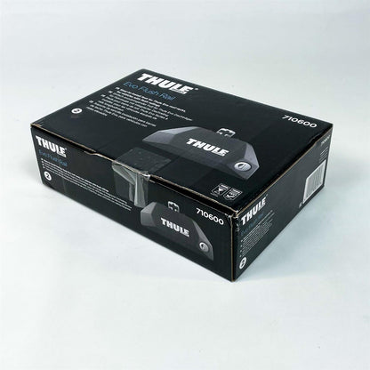 Thule 710600 Evo Flush Rail Fußsatz – 4er-Set, universal für Fahrzeuge, schwarz, One-Size