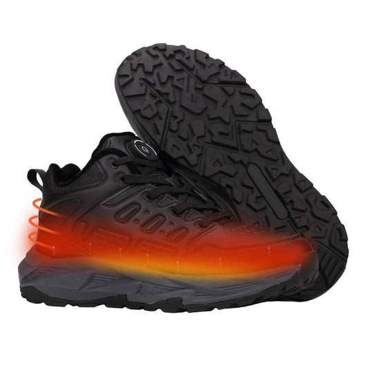 NBUABX Beheizte Schuhe (41), 4000mAh Akku, 3 Wärmeeinstellungen, elektrisch, ideal für Winter, Jagd, Skifahren, Camping, Reiten, schwarz.
