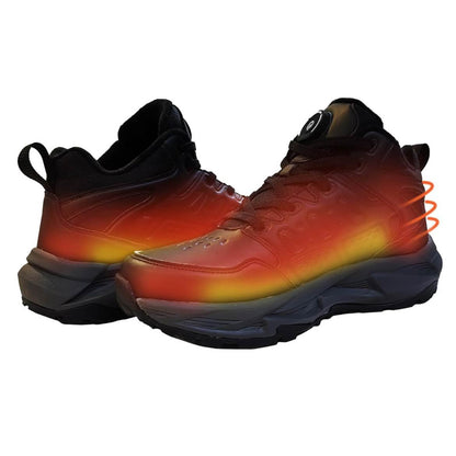 NBUABX Beheizte Schuhe (41), 4000mAh Akku, 3 Wärmeeinstellungen, elektrisch, ideal für Winter, Jagd, Skifahren, Camping, Reiten, schwarz.