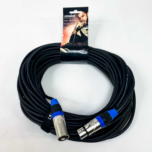 Pro Snake 418730 (TPM CC) Micro-Kabel 20,0 m, tiefblau – schlankes, flexibles Mikrofonkabel