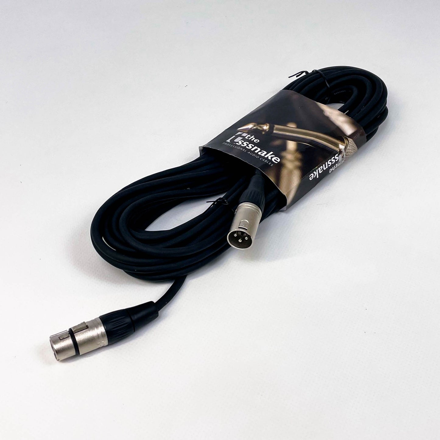 Thomann SM10BK, 10 m, 3‑poliges Mikrofonkabel, geschirmt, robustes schwarzes Kabel